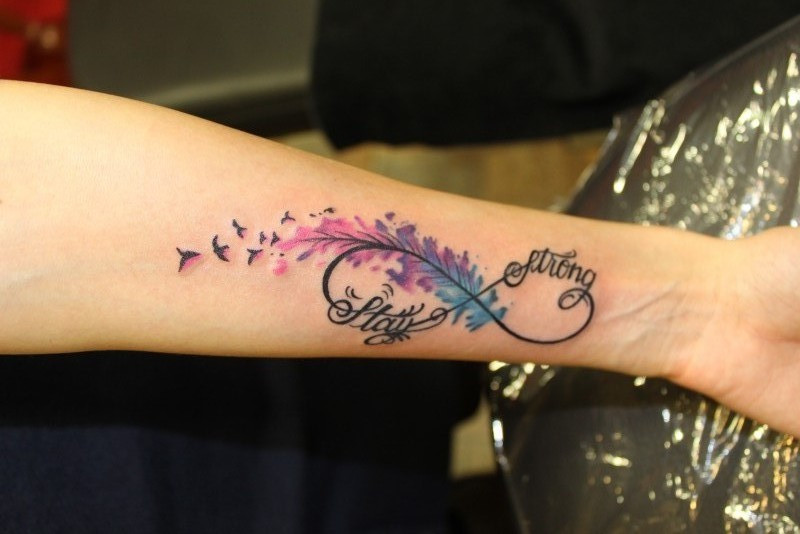 Liam Paynes Feather Tattoo on His Arm PopStarTats