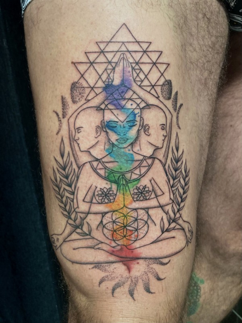 tattoo#spirituality#chakura#color#Minimalistic##fyp#rainbow | TikTok